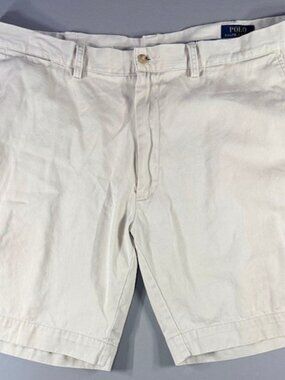 Polo Ralph Lauren Men's Classic Fit 9" Chino Shorts Khaki Cotton Size 40